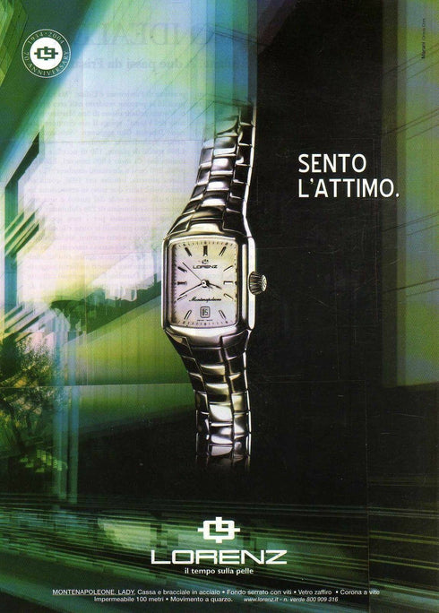 Orologio uomo acciaio piatto Lorenz 026087AA Swiss Made Montenapoleone | Gioiellitosti.it
