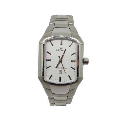 Orologio uomo acciaio piatto Lorenz 026087AA Swiss Made Montenapoleone | Gioiellitosti.it