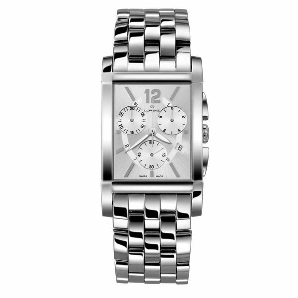 Orologio uomo cronografo acciaio Lorenz 025501BB Swiss Made | Gioiellitosti.it