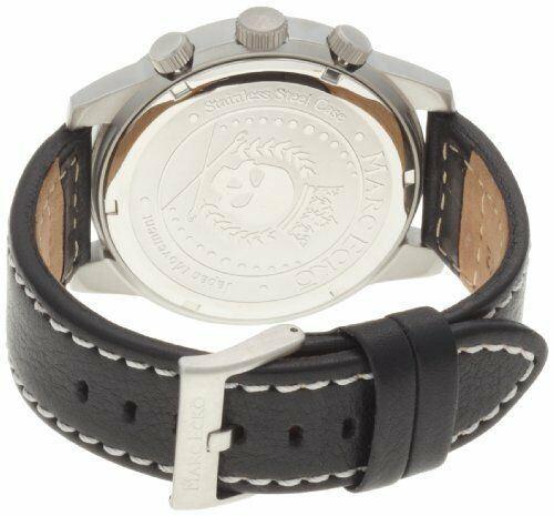 Orologio uomo cronografo Marc Ecko E14539G1 grande cassa 47mm acciaio pelle nero | Gioiellitosti.it — Product detail view
