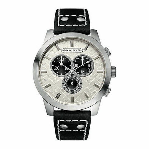Orologio uomo cronografo Marc Ecko E14539G1 grande cassa 47mm acciaio pelle nero | Gioiellitosti.it