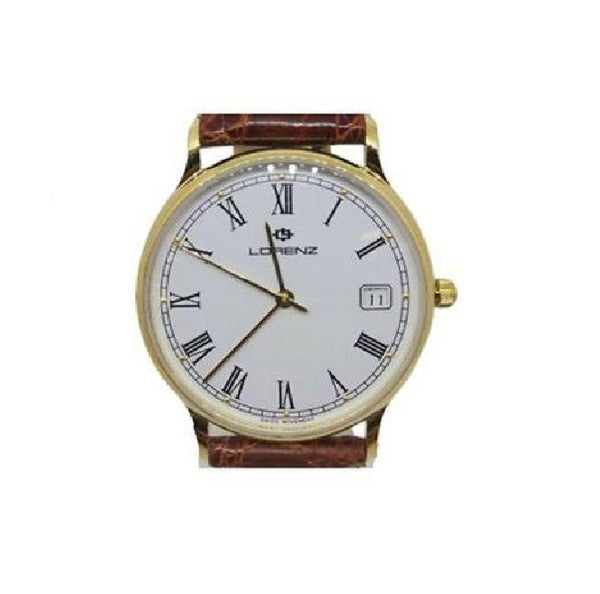 Lorenz 18k gold men's watch 017634 Swiss Made